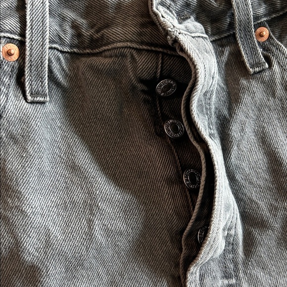 Levi's Gray Jean Shorts - Picture 12 of 14